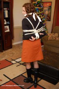 www.jackiebound.com - Black and Orange Dress thumbnail