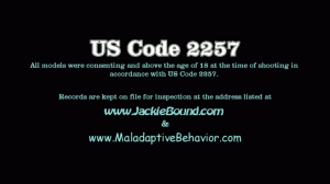www.jackiebound.com - Chair Tied in White Lingerie video thumbnail